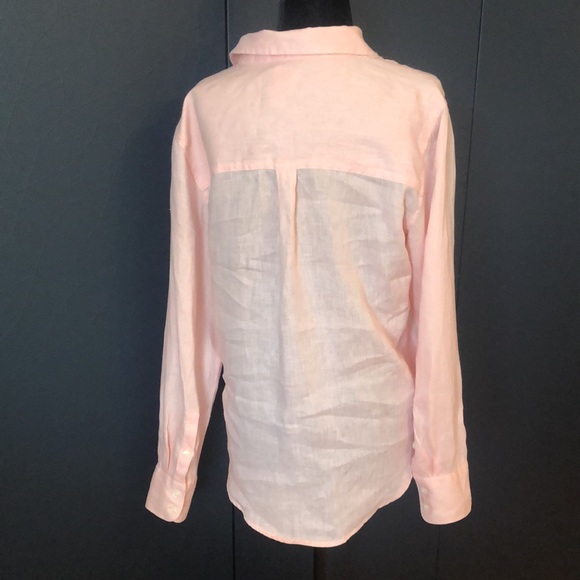 CORE life pink linen shirt size small/medium - Picture 6 of 10